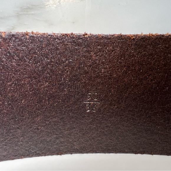 MIU MIU genuine leather belt with metal buckle - deep brown. Designer belt - Picture 10 of 10